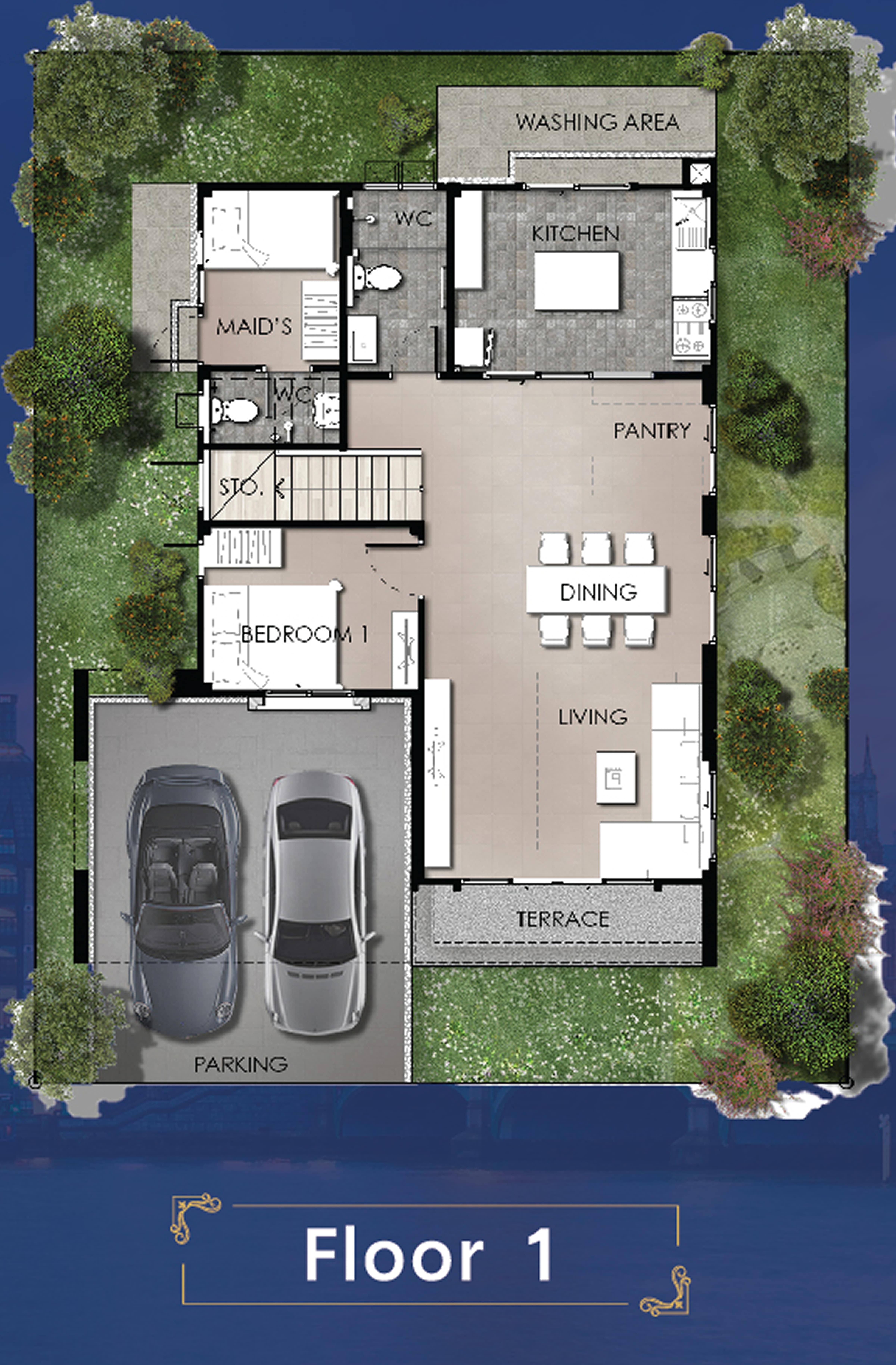 Floor Plan ชั้นที่ 1