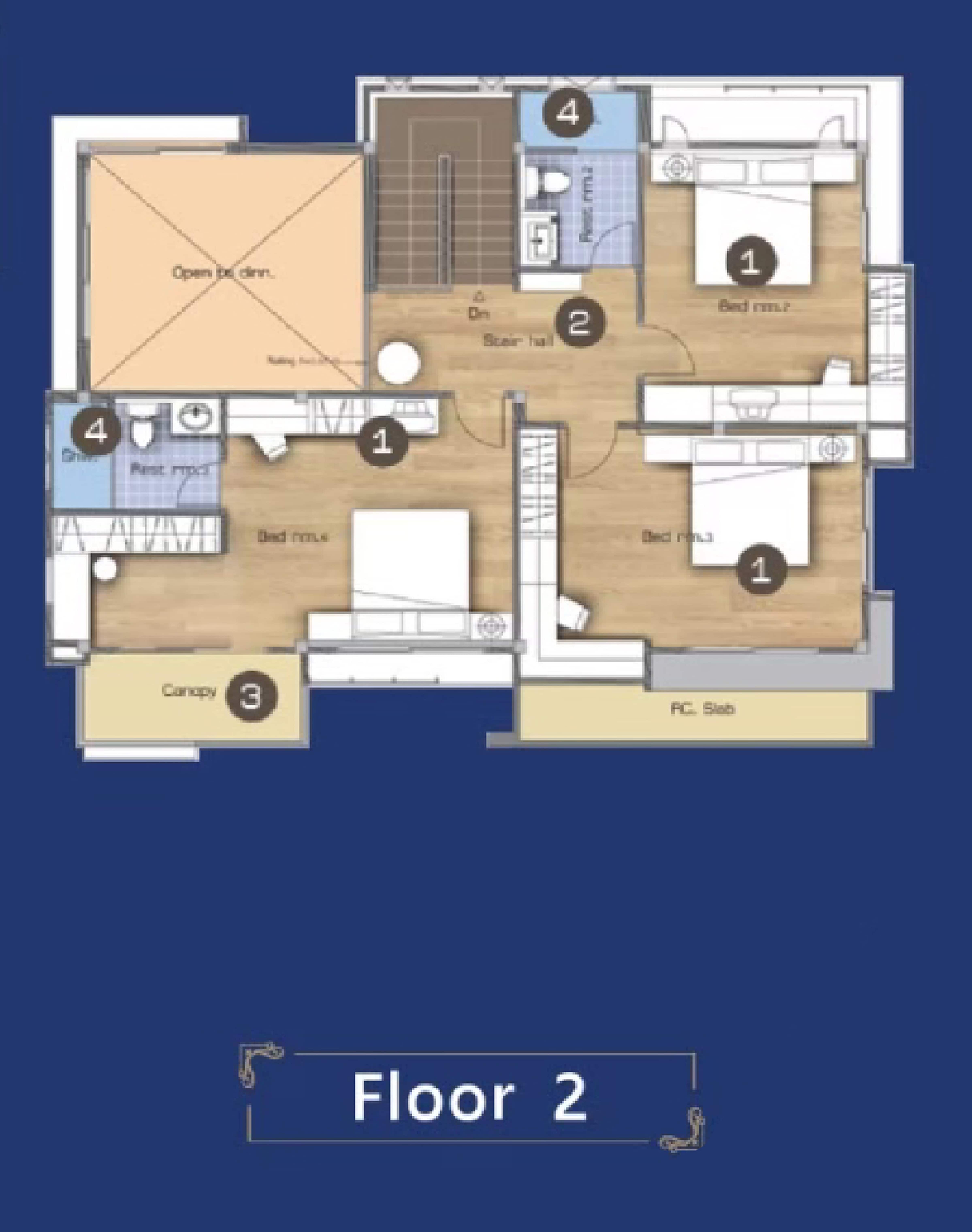 Floor Plan ชั้นที่ 2